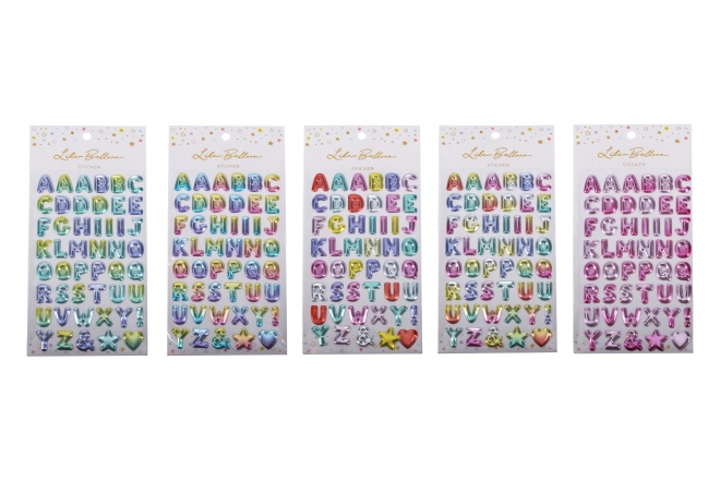 Alphabet Glitter Stickers