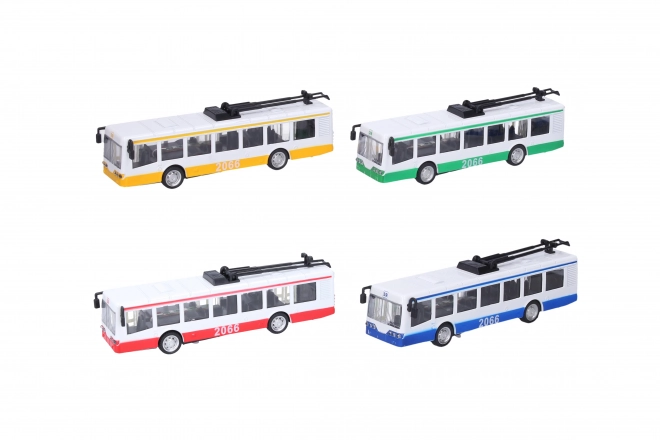 Metal Trolleybus with Effects 16cm