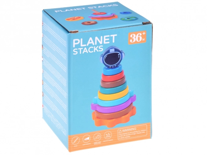 Wooden Planet Stacking Tower