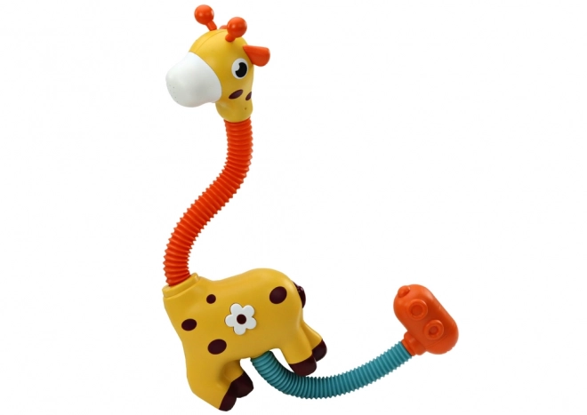 Yellow Giraffe Bath Sprinkler Toy