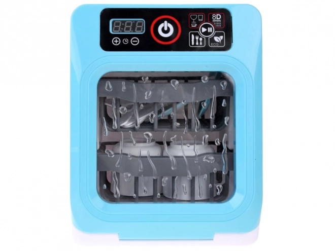 Automatic Dishwasher Toy Set with Dishes and Cutlery