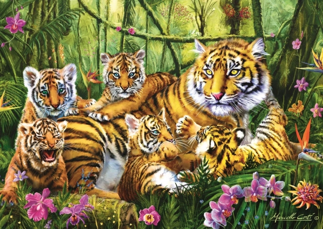 Tiger Family Puzzle 500 Pieces