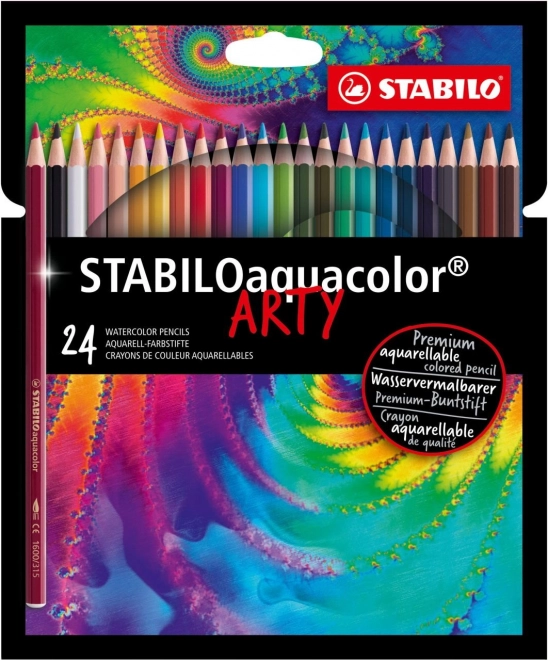Set di pastelli acquerellabili Stabilo Aquacolor Arty 24 pz