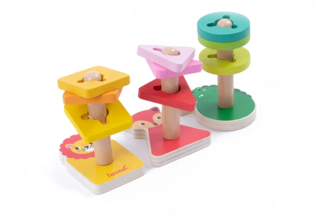 Sorter with Pegs Animals Wooden Toy