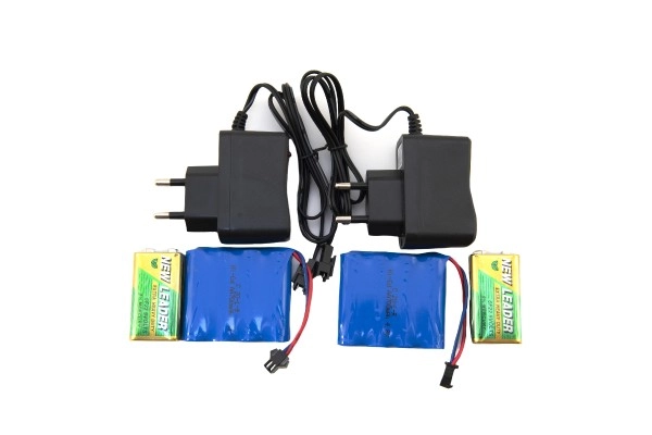 Pacchi batteria ricaricabili e pile incluse
