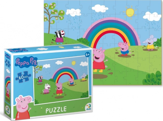 Peppa Pig Puzzle Rainbow Fun 60 Pieces