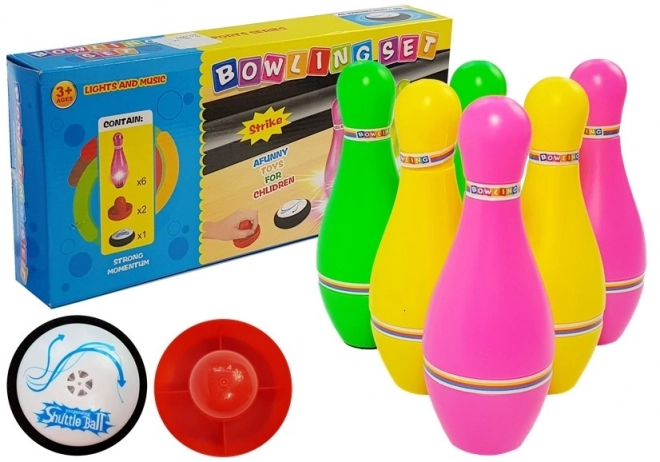 Colorful Bowling Set with Lights