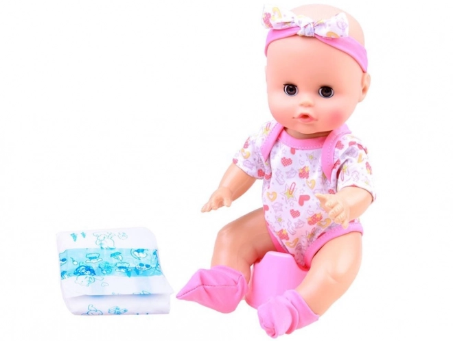 Interactive Baby Doll That Drinks and Talks – pink