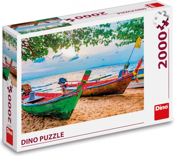 Dino Puzzle Fishing Boats 2000 Pieces