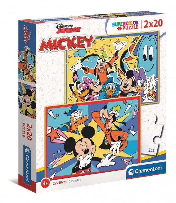 Clementoni Puzzle Mickey Enjoys with Friends 2x20 Pieces