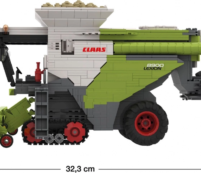 Construction Kit Brixies Plus Claas Lexion 8900 Terra Trac with Trailer