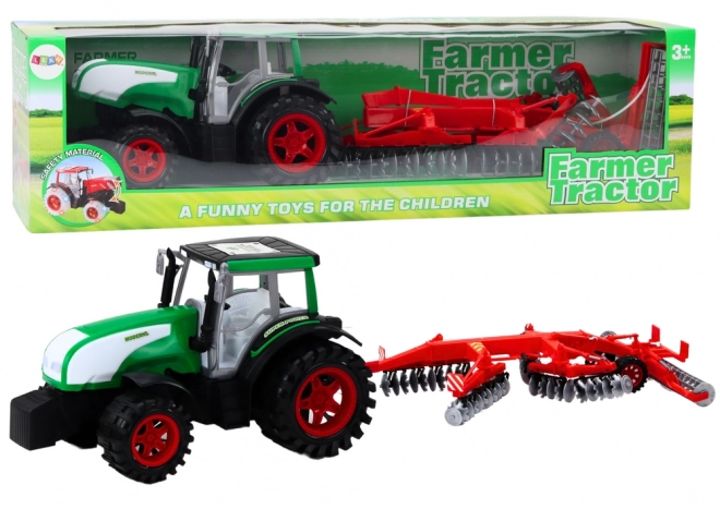 Large Tractor with Trailer Farm Set