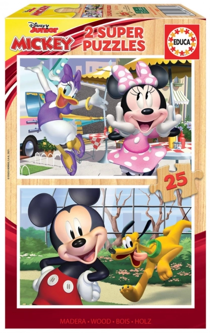 Wooden Puzzle Mickey and Friends