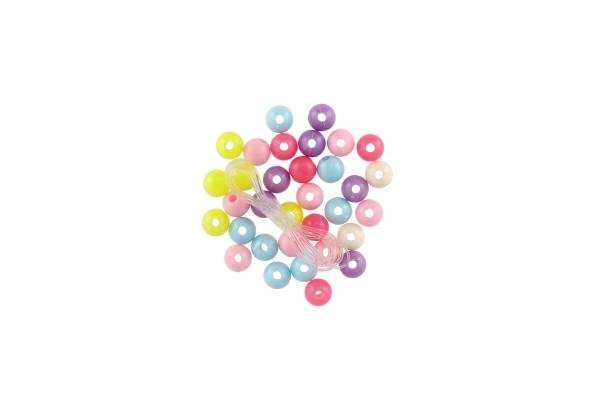 Colorful Plastic Beads with String