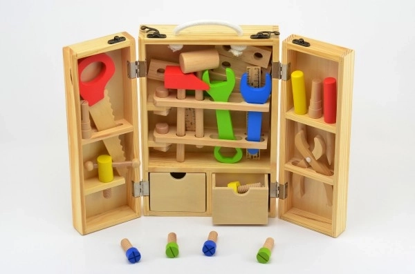 Wooden Toolbox Set for Kids