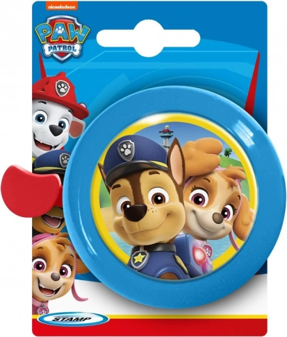 Blauer Kinderfahrradklingel mit Paw Patrol Motiv