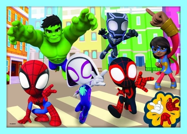 Puzzle Spidey and His Amazing Friends 4-in-1 Set