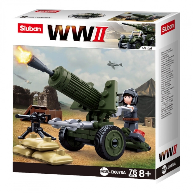 World War II Anti-Tank Cannon Building Set