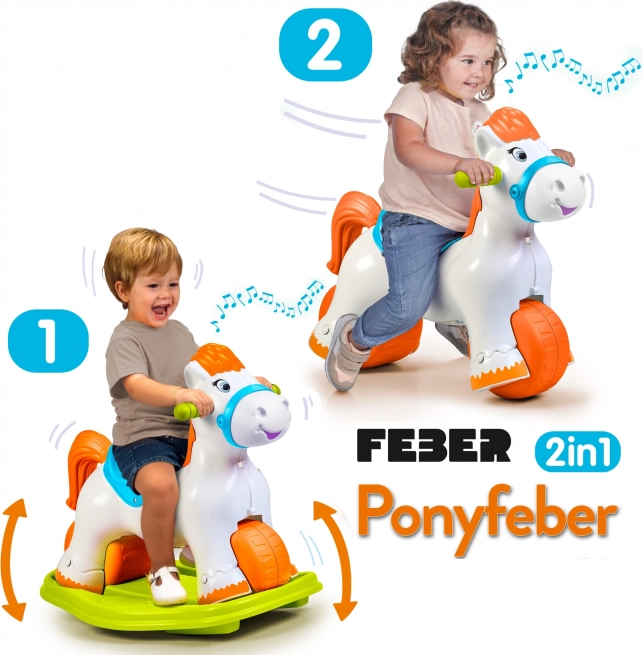 Unicorno a dondolo interattivo 2 in 1 cavalcabile di FEBER