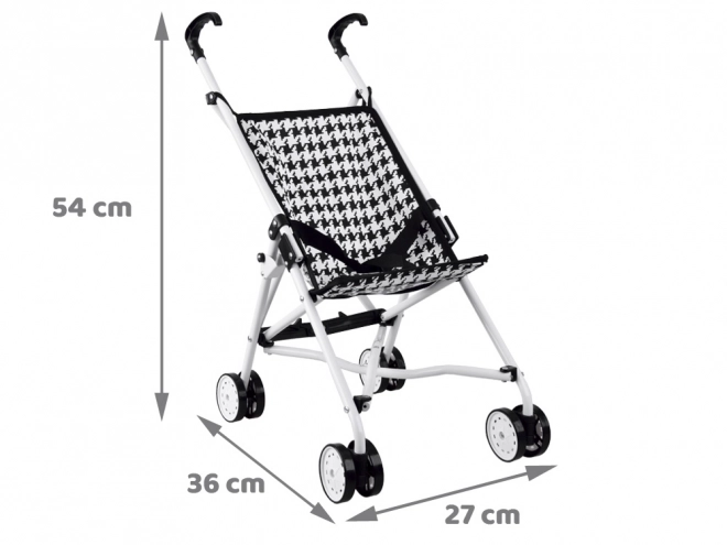 Lightweight doll stroller – white