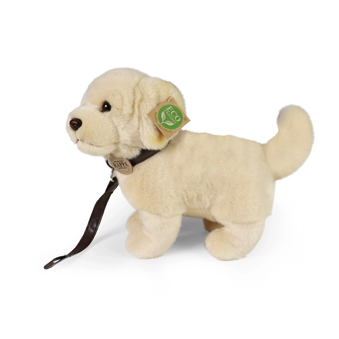 Plush Golden Retriever with Leash Eco-Friendly