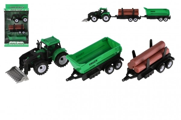 Tractor with Detachable Trailer Toy Set