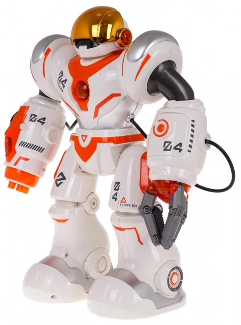 multifunctional orange and white RC robot