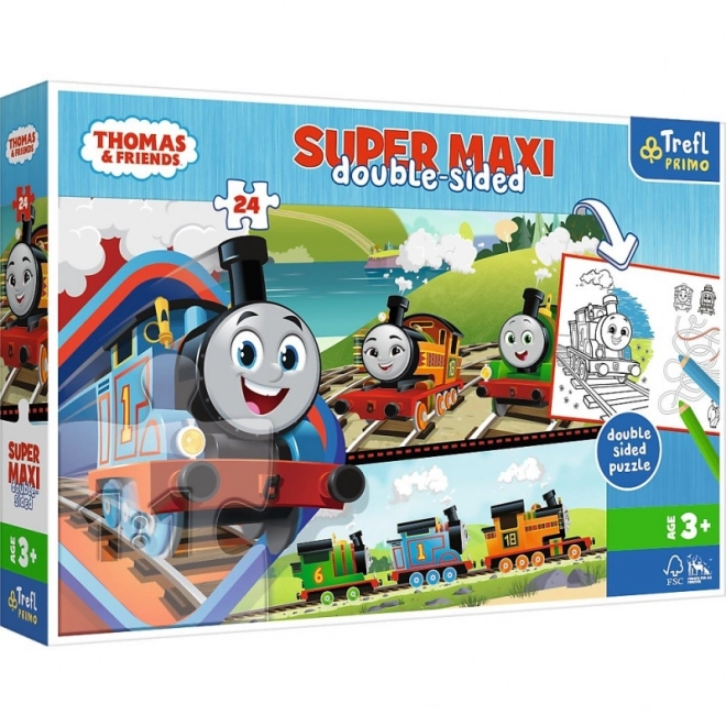 Double-Sided Puzzle THOMAS & FRIENDS Super Maxi 24 Pieces