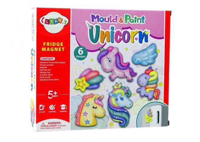 DIY Unicorn Plaster Magnet Painting Set