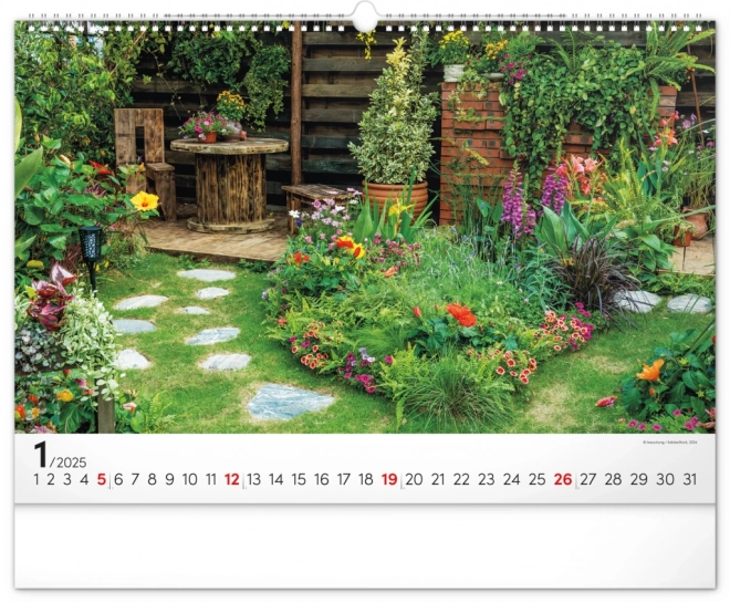 Garden Wall Calendar 2025