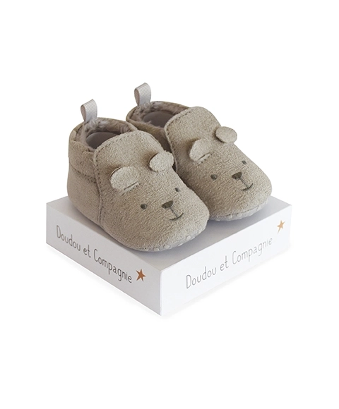 Gift Set Grey Baby Booties 0-6 Months