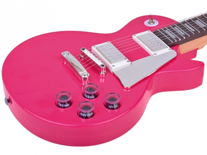 Electric Guitar Musical Toy for Kids – Pink