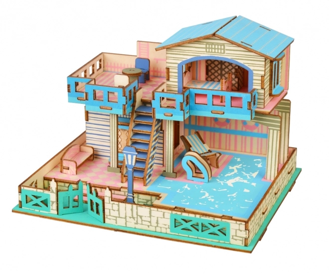 Wooden 3D Puzzle Villa on Lembongan Island