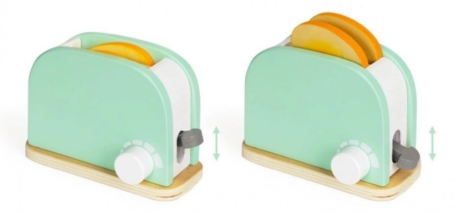 Wooden Toaster Breakfast Set - Green