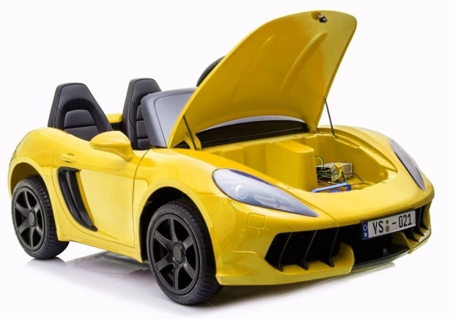 Yellow Battery Powered Ride-On Car