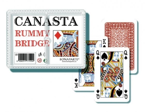 Canasta Card Game in Plastic Box