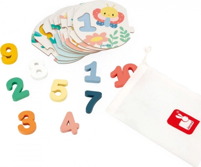 Janod My First Numbers Insert Puzzle 2 in 1