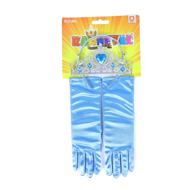 Princess Gloves Set with Tiara