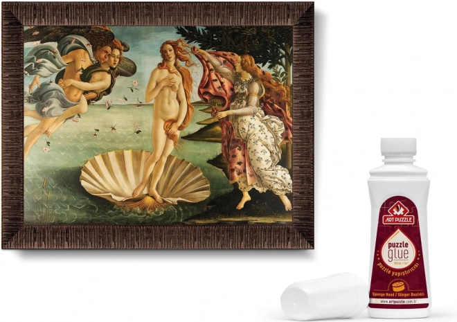 Puzzle with Frame and Glue 3-in-1 Birth of Venus 1000 Pieces