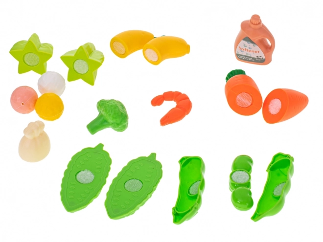 Vegetable Cutting Set with Sink and Accessories for Kids