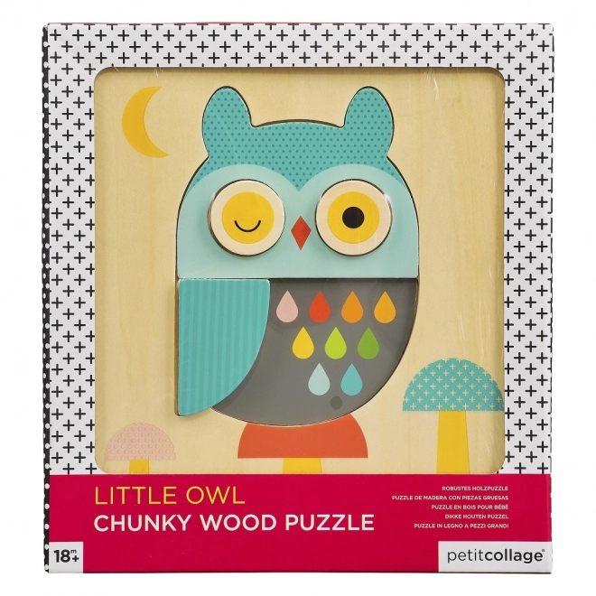 Wooden Owl Puzzle by Petit Collage