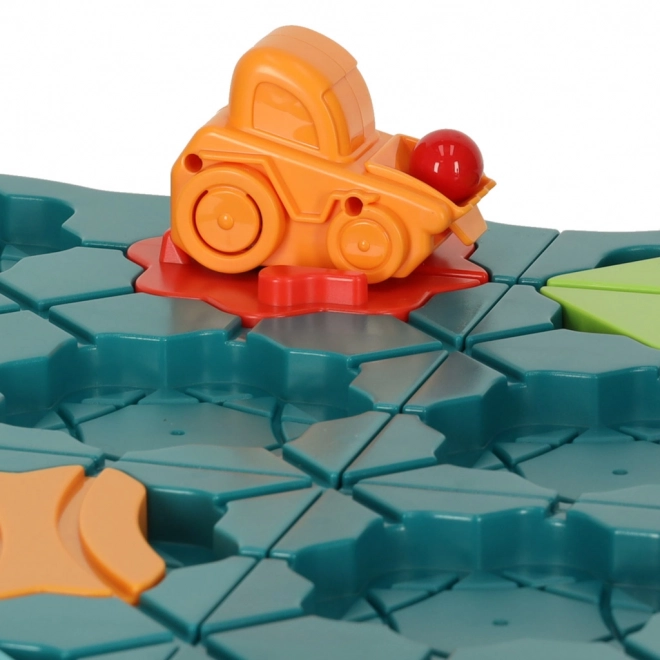 Jeu de société logique labyrinthe avec parcours d'obstacles