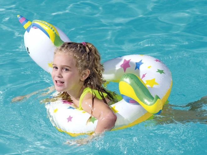 Inflatable Unicorn Swimming Ring – white