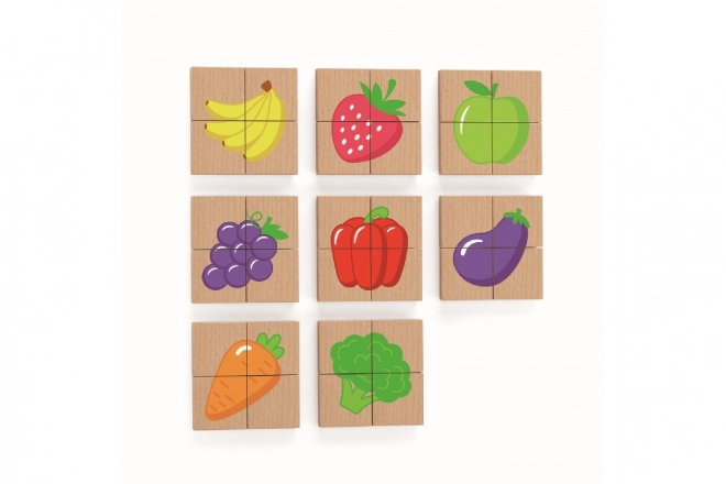 Wooden Magnetic Fruit Puzzle