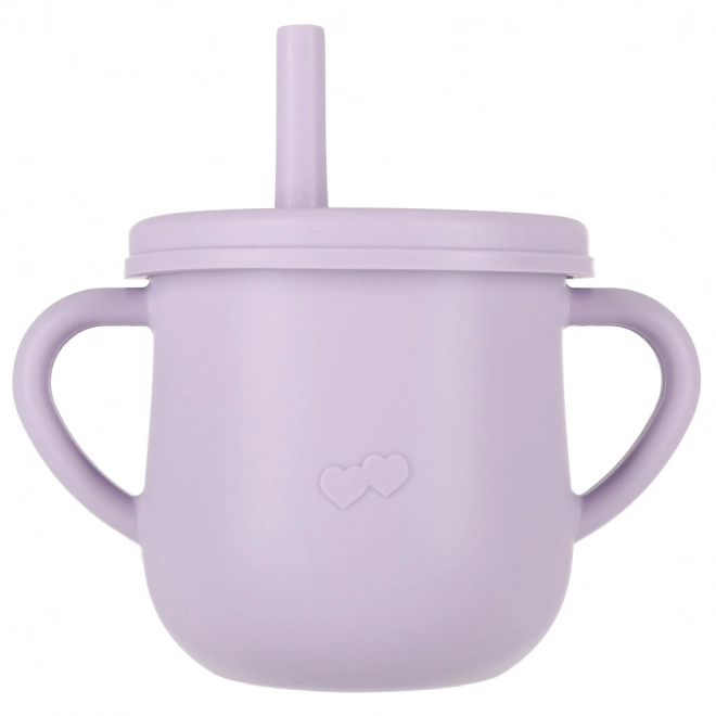 Silicone Dinnerware Set For Infants And Toddlers - Purple