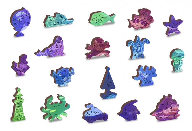 Wooden Coral Reef Puzzle 2-in-1 by Wooden City