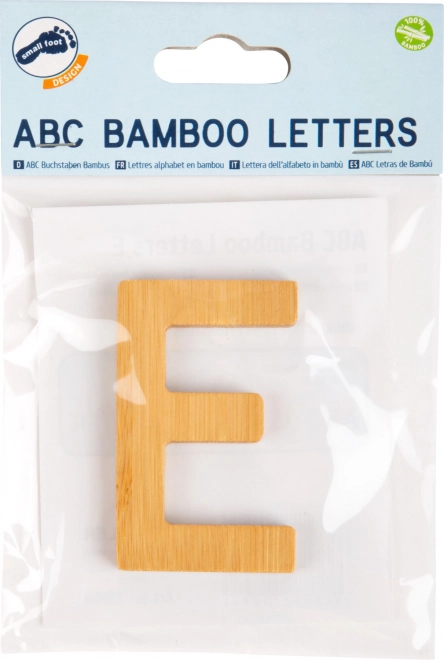 Small Foot Bamboo Letter E