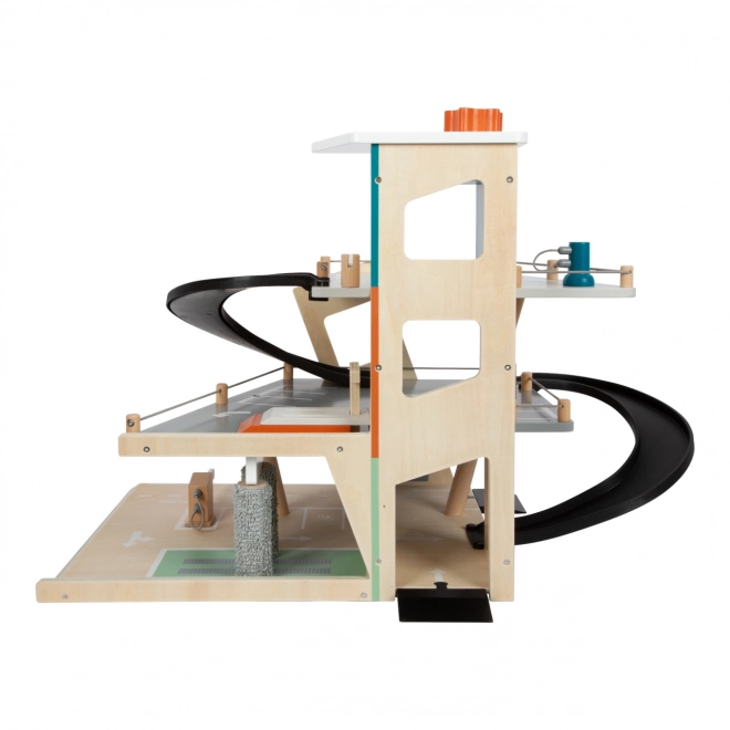 Wooden Racing Parking Lot Small Foot