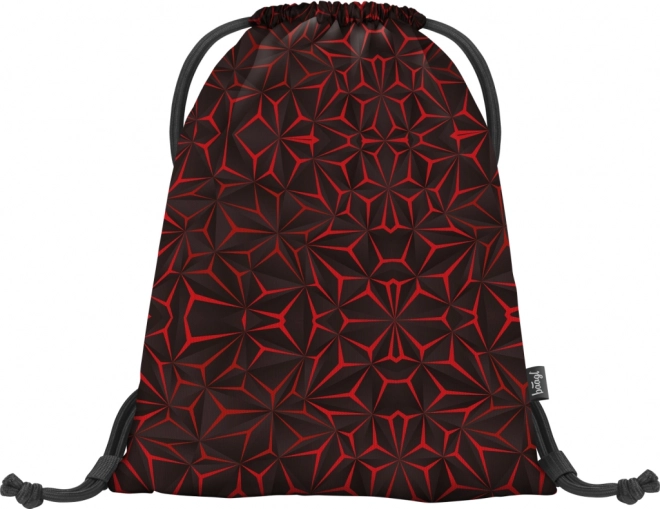 Baagl Red Polygon Backpack