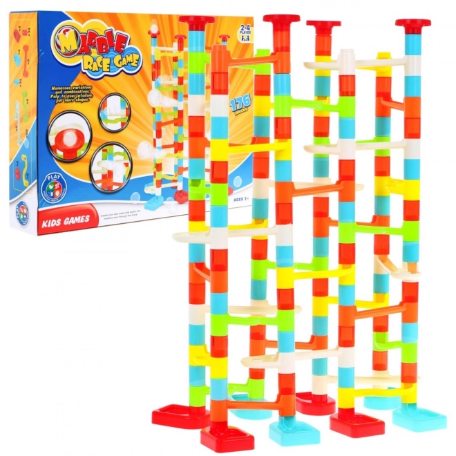 Colorful Mega Marble Race Track for Kids 3+